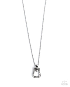 Paparazzi Sensational Stirrup - Black Necklace