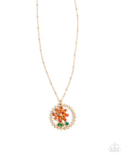 Load image into Gallery viewer, Paparazzi Framing Florals - Orange Necklace
