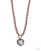 Load image into Gallery viewer, Paparazzi Heartfelt Horoscope - Copper Necklace
