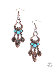 Load image into Gallery viewer, Paparazzi Santa Fe Sashay - Copper Earrings
