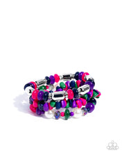 Load image into Gallery viewer, Paparazzi Stirring Stack - Purple Bracelet
