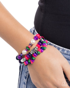 Paparazzi Stirring Stack - Purple Bracelet