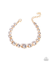Load image into Gallery viewer, Paparazzi Sizable Shimmer - Gold Bracelet
