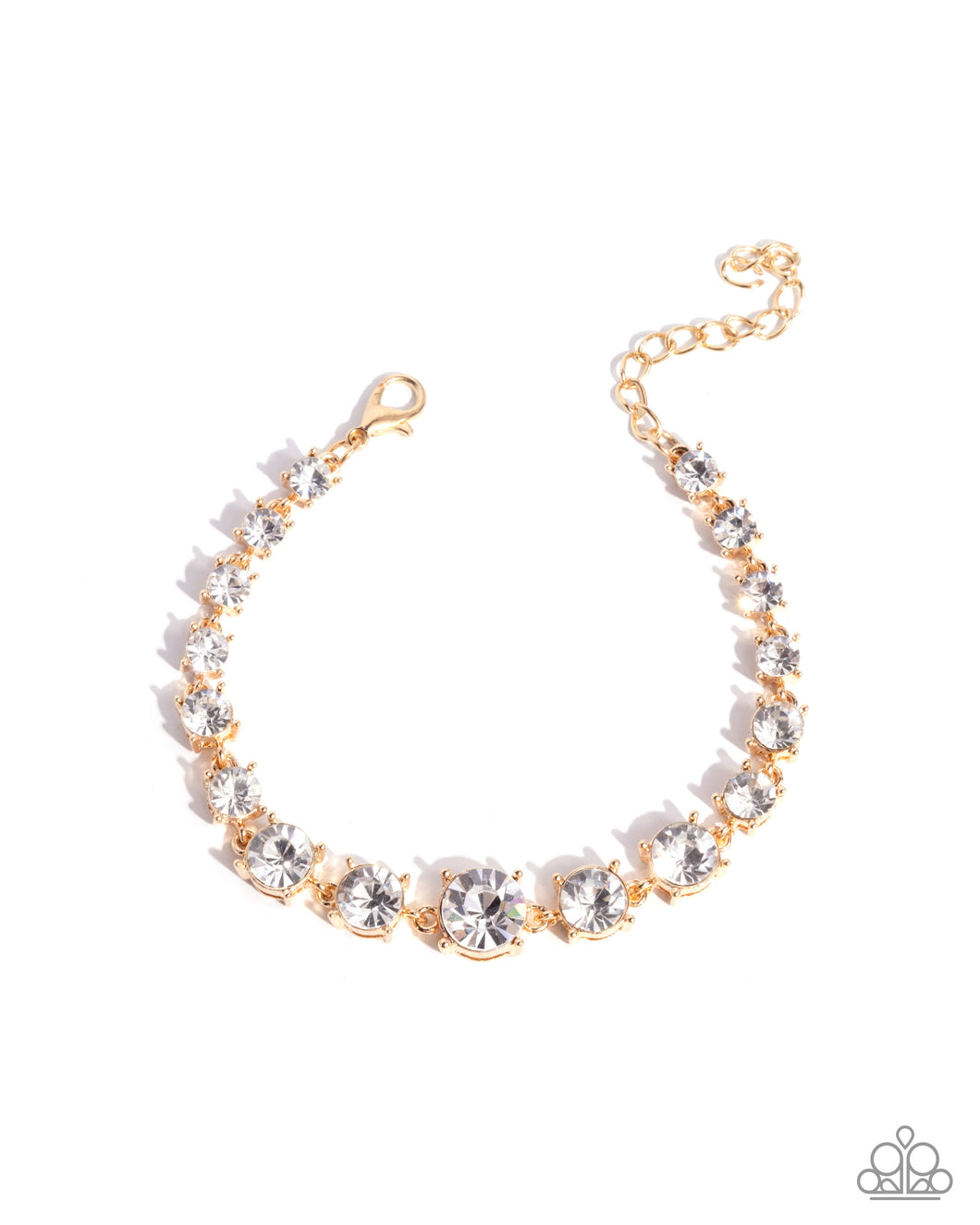 Paparazzi Sizable Shimmer - Gold Bracelet