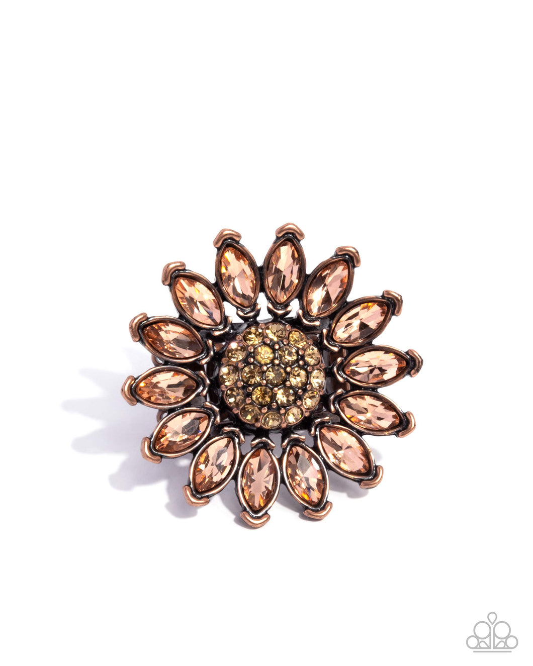Paparazzi Sunflower Setting - Copper Ring