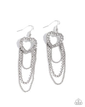 Load image into Gallery viewer, Paparazzi Haute Hangout - White Earrings
