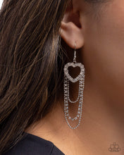 Load image into Gallery viewer, Paparazzi Haute Hangout - White Earrings
