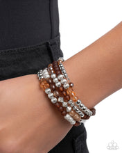 Load image into Gallery viewer, Paparazzi Colorful Compromise - Brown Bracelet
