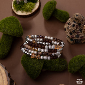 Paparazzi Colorful Compromise - Brown Bracelet