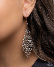 Load image into Gallery viewer, Paparazzi Decisive Delivery - Silver Earrings
