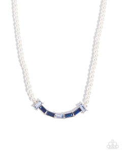 Paparazzi Eloquent Emeralds - Blue Necklace