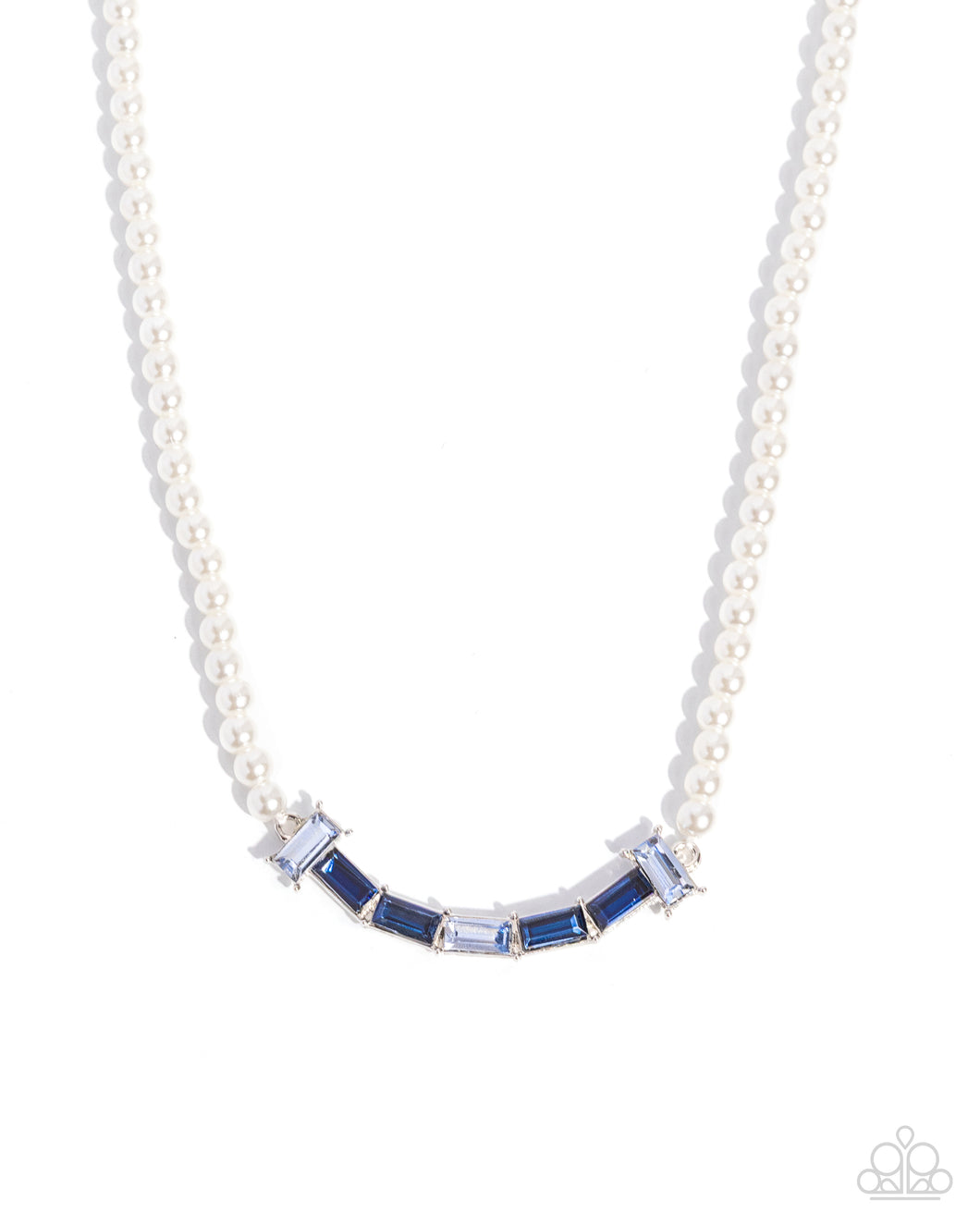 Paparazzi Eloquent Emeralds - Blue Necklace