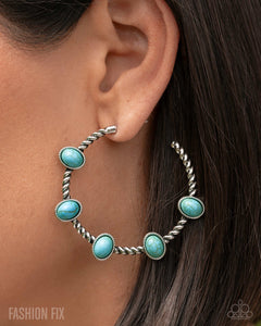 Paparazzi Canyon Course - Blue Earrings