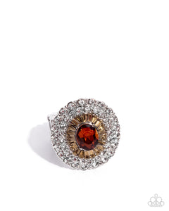 Paparazzi Oval Opening - Brown Ring