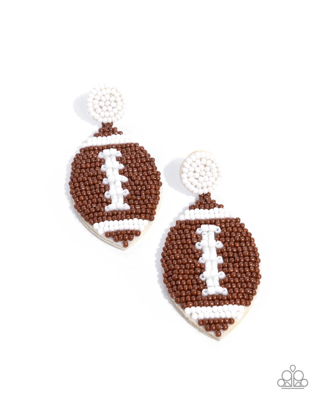 Paparazzi Football Fan - Brown Earrings