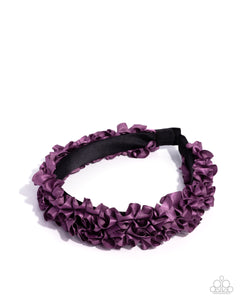 Paparazzi Ruffled Recruit - Purple Hair Accessory