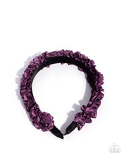 Load image into Gallery viewer, Paparazzi Ruffled Recruit - Purple Hair Accessory
