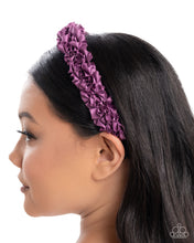 Load image into Gallery viewer, Paparazzi Ruffled Recruit - Purple Hair Accessory
