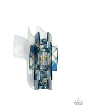 Load image into Gallery viewer, Paparazzi Prized Plaid - Blue Hair Accessory
