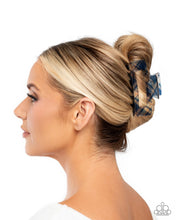 Load image into Gallery viewer, Paparazzi Prized Plaid - Blue Hair Accessory
