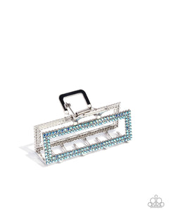 Paparazzi A Glittery Example - Blue Hair Accessory