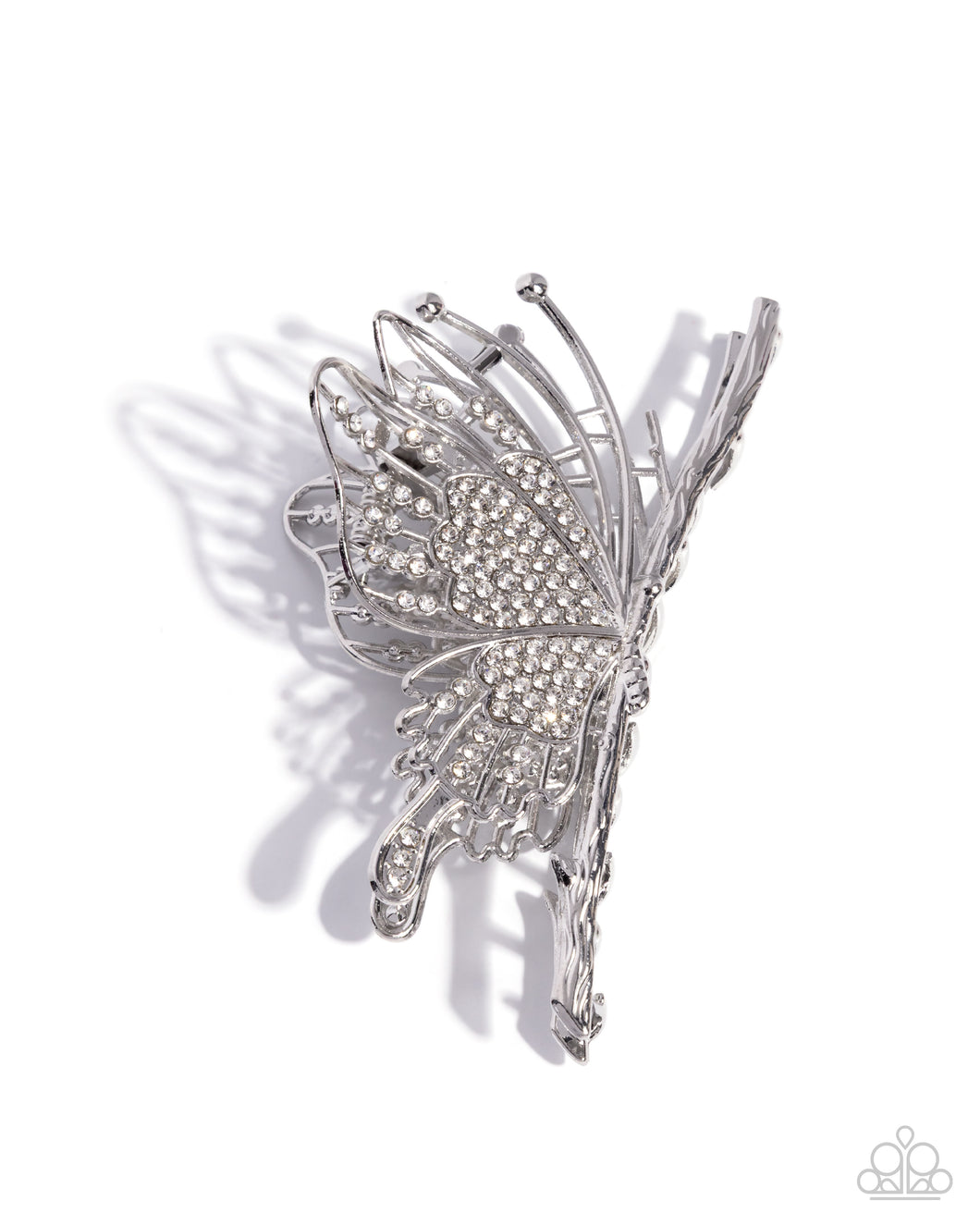 Paparazzi Layered Landing - White Hair Accessory