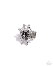 Load image into Gallery viewer, Paparazzi Spiderweb Shimmer - Black Ring
