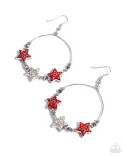 Load image into Gallery viewer, Paparazzi Country Countdown - Red Earrings
