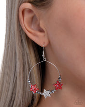 Load image into Gallery viewer, Paparazzi Country Countdown - Red Earrings
