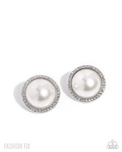 Load image into Gallery viewer, Paparazzi Dazzling Duplicate - White Earrings
