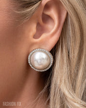 Load image into Gallery viewer, Paparazzi Dazzling Duplicate - White Earrings
