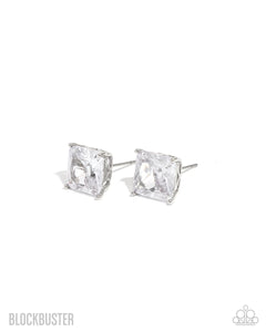 Paparazzi GLOW Time - White Earrings