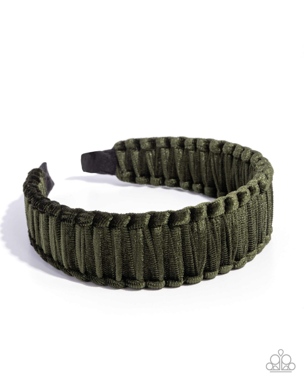 Paparazzi Woven Work - Green Hair Accessory