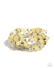 Load image into Gallery viewer, Paparazzi Endearing Ease - Yellow Bracelet
