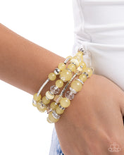 Load image into Gallery viewer, Paparazzi Endearing Ease - Yellow Bracelet
