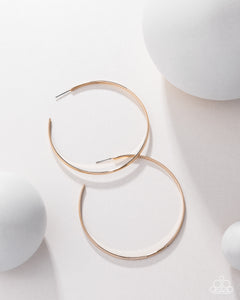 Paparazzi Basic Bombshell - Gold Earrings