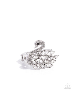 Paparazzi Sensational Swan - White Ring