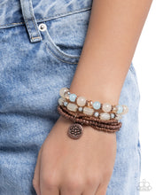 Load image into Gallery viewer, Paparazzi Lotus Moment - Copper Bracelet
