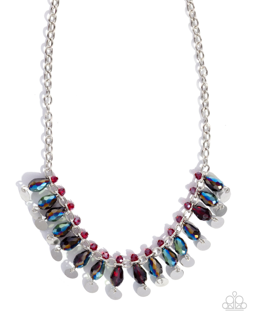 Paparazzi Glimpse of Glitz - Red Necklace