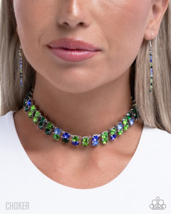 Paparazzi Colorful Charm - Green Necklace