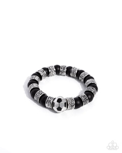 Paparazzi Soccer Champ - Black Bracelet