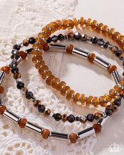 Load image into Gallery viewer, Paparazzi Flash of Fashion - Brown Bracelet
