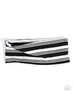 Paparazzi Striped Symphony - Black Hair Accessory