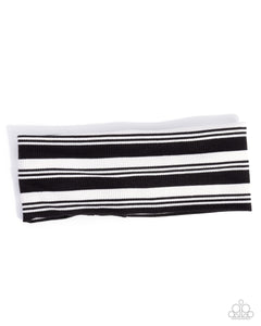 Paparazzi Striped Symphony - Black Hair Accessory