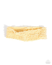 Load image into Gallery viewer, Paparazzi Textured Tutor - Yellow Hair Accessory
