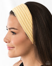 Load image into Gallery viewer, Paparazzi Textured Tutor - Yellow Hair Accessory
