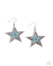 Load image into Gallery viewer, Paparazzi Sheriff Santa Fe - Blue Earrings
