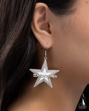 Load image into Gallery viewer, Paparazzi Touchdown Tribute - White Earrings
