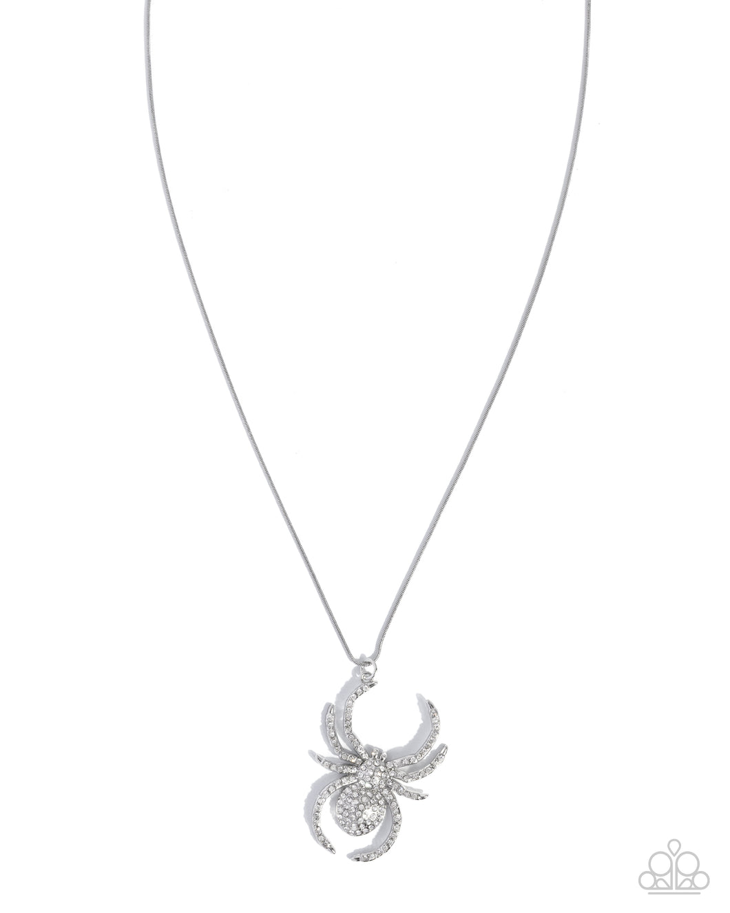 Paparazzi Spider Story - White Necklace