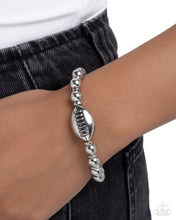 Load image into Gallery viewer, Paparazzi Football Flair - Silver Bracelet
